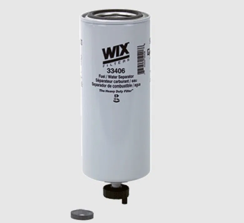 33406 – WIX FILTR HD Fuel Filter, Spin-On Fuel/ Water Separator Filter 9.805 Inch Height x 3.677 Inch Outer Diameter ...